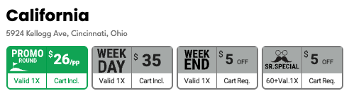 California golf course