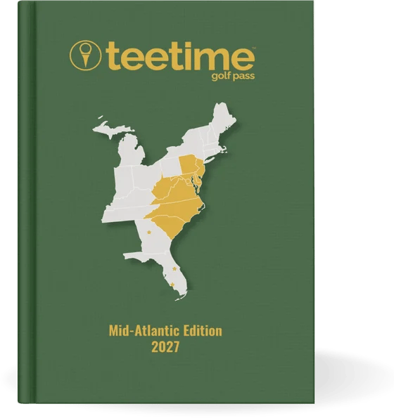 2027 TeeTime Golf Pass book, Mid-Atlantic Edition